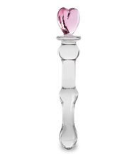 Load image into Gallery viewer, Pretty Heart glass dildo