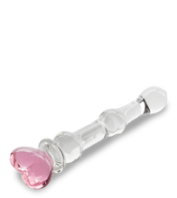 Load image into Gallery viewer, Pretty Heart glass dildo