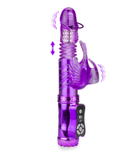 Load image into Gallery viewer, Purple Swan thrusting G-spot rabbit vibrator