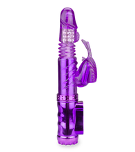 Load image into Gallery viewer, Purple Swan thrusting G-spot rabbit vibrator