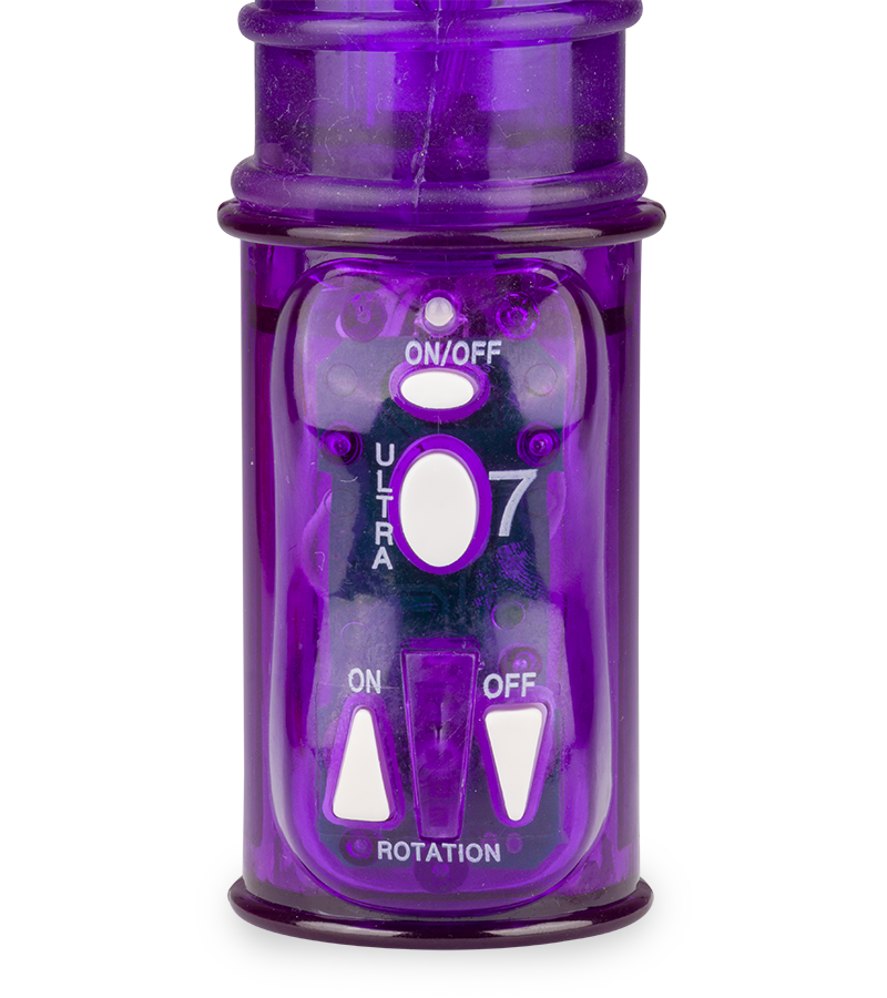 Purple up and down tickler rabbit vibrator
