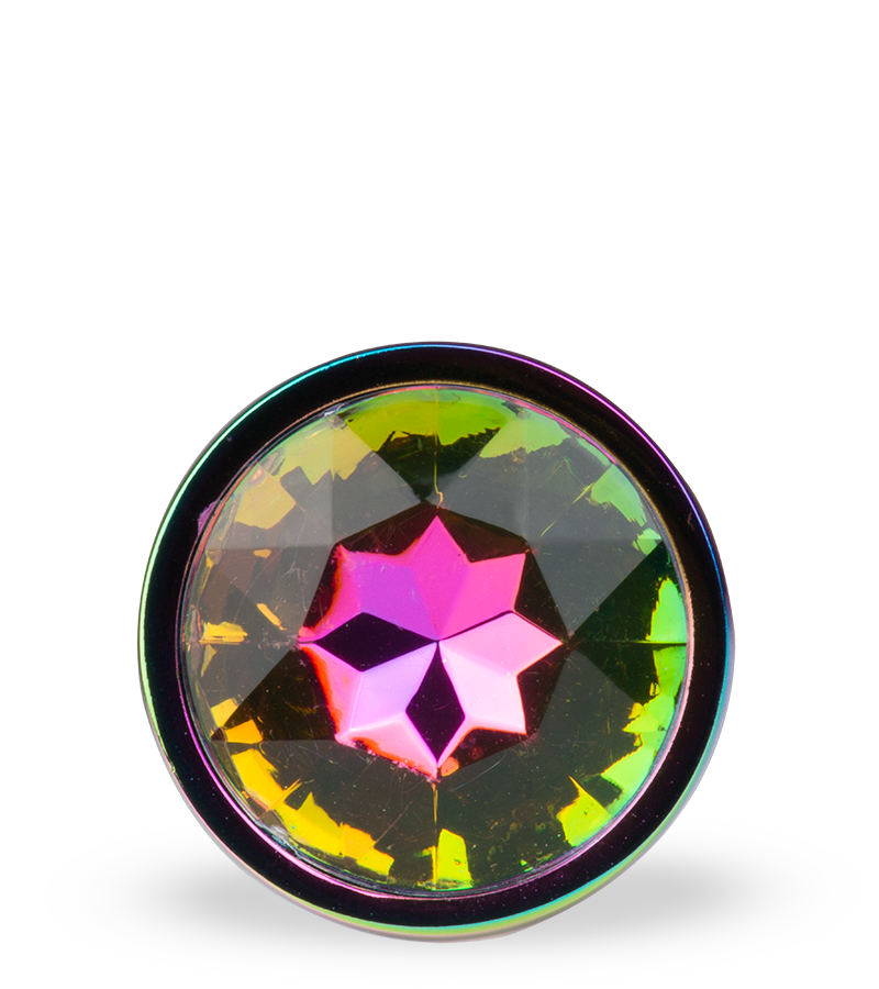 Rainbow rosebud anal jewel