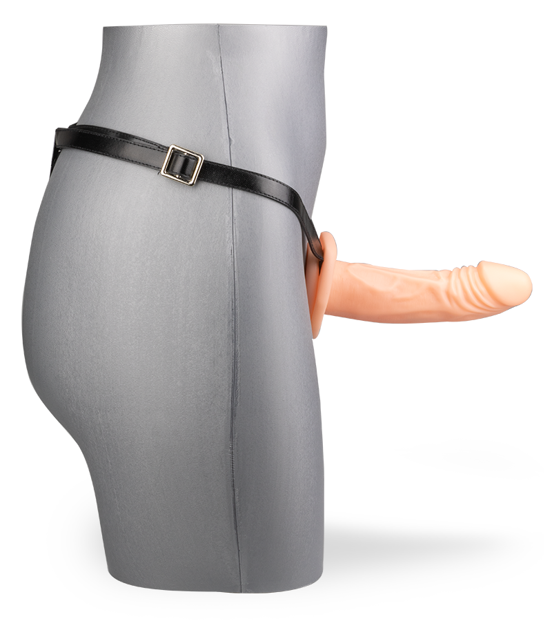 Realistic hollow strap on dildo
