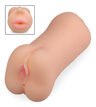 Load image into Gallery viewer, Realistic sucking mouth masturbator with vagina and anus