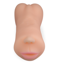 Load image into Gallery viewer, Realistic sucking mouth masturbator with vagina and anus