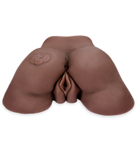 Load image into Gallery viewer, Realistic vibrating black vagina and butt