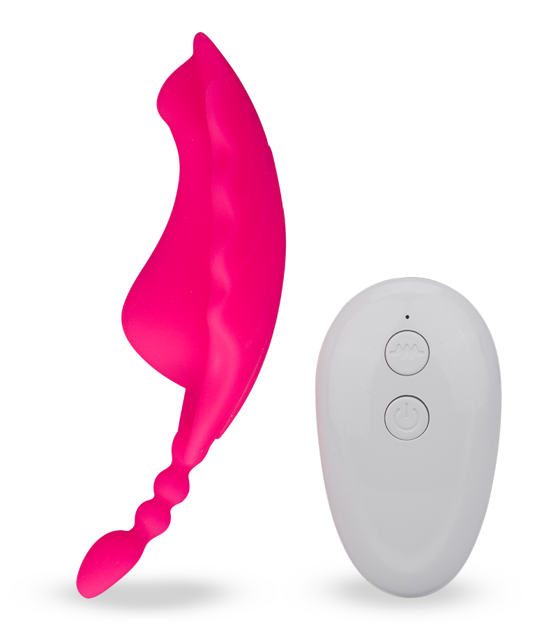 Remote control clitoris-stimulating vibrating knickers