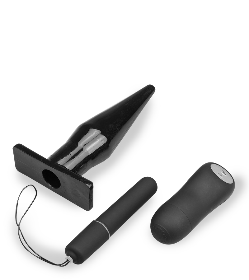 Remote control cone-shaped vibrating anal plug