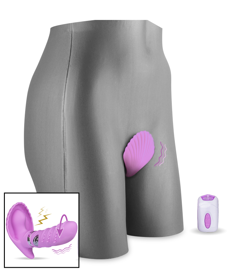Remote control electrostimulation and rotating vibrating knickers