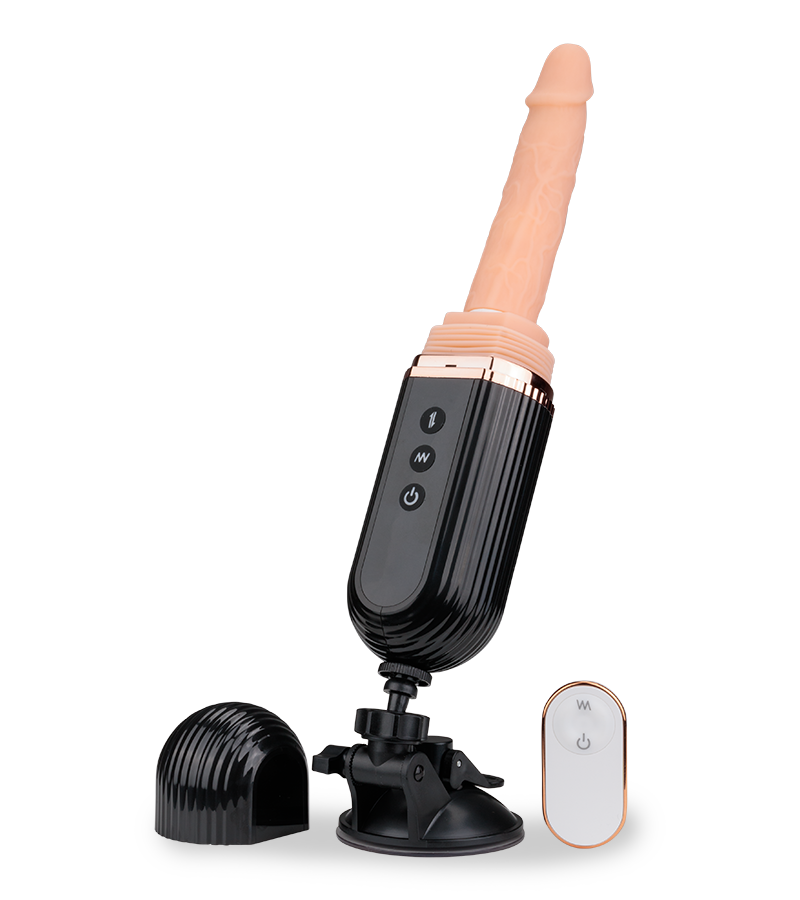 Sex machine for suction-cup dildos and vibrating dildos 7.00 inches
