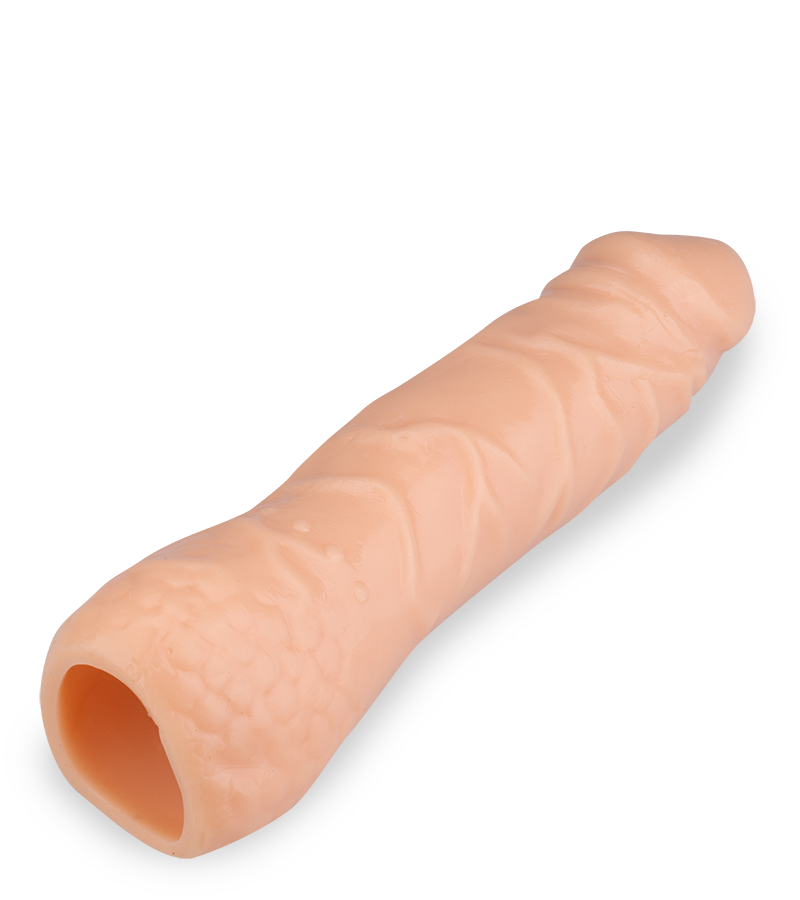 Silicone veined penis extension
