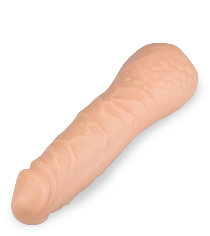 Silicone veined penis extension