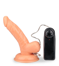Load image into Gallery viewer, Small vibrating suction-cup dildo
