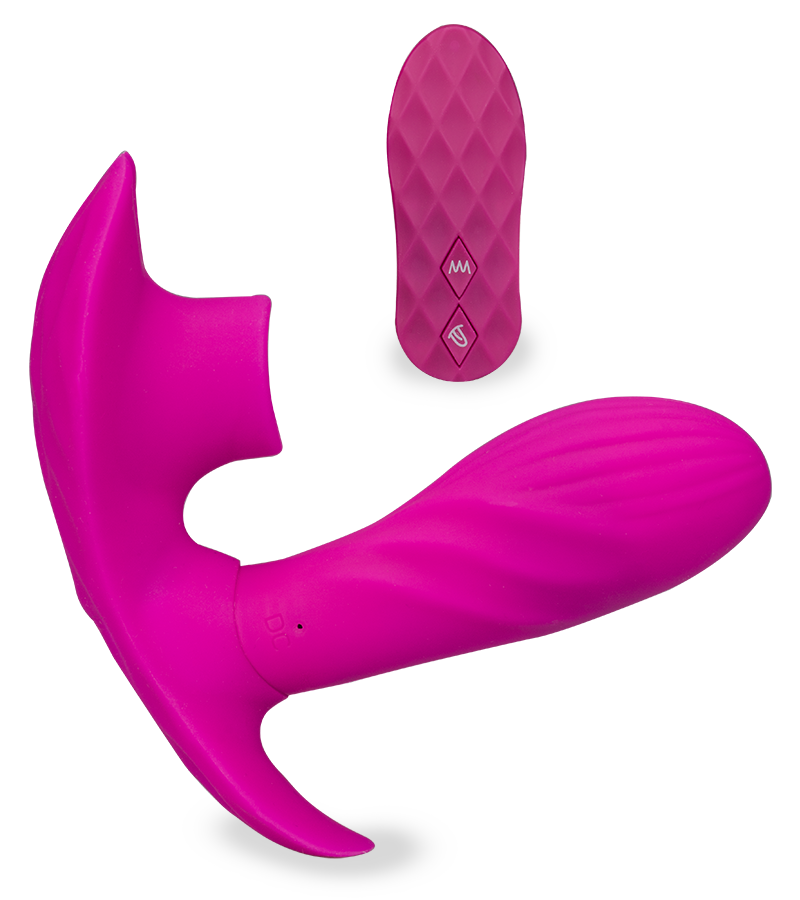 Special cunnilingus vibrating knickers with heated dildo