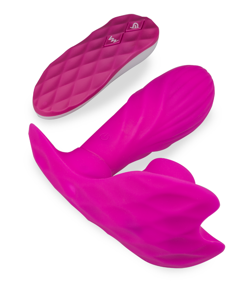 Special cunnilingus vibrating knickers with heated dildo