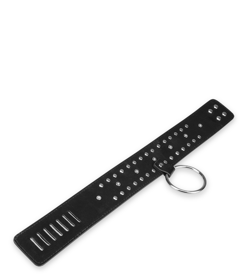 Spiked BDSM collar with lock