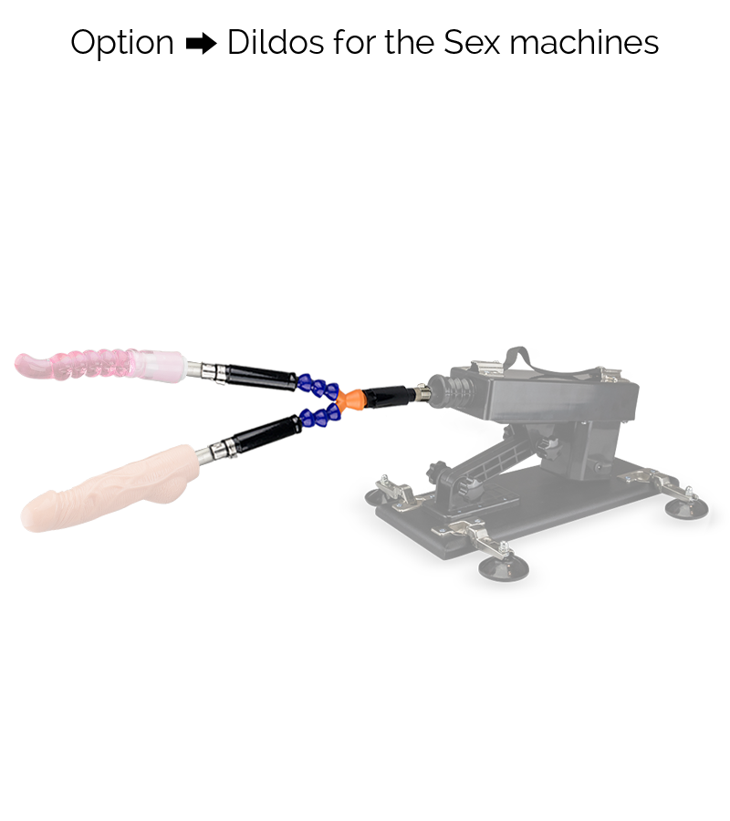 Stick for double-dildo anal and vaginal fucking machine