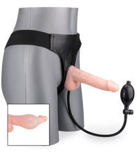 Load image into Gallery viewer, Strap-on harness kit with inflatable pump dildo