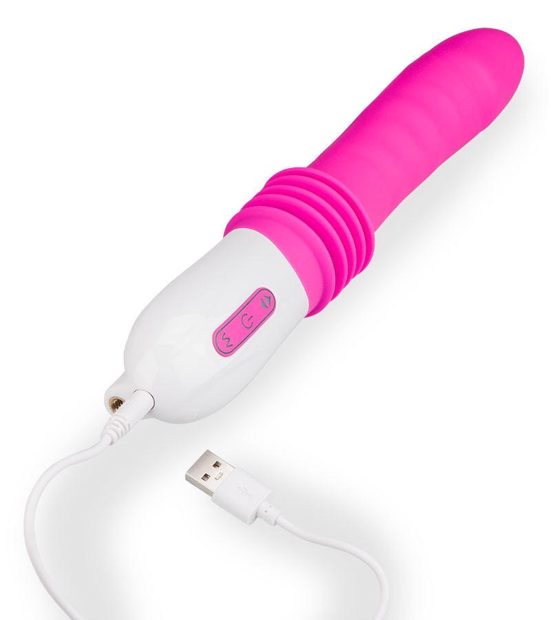 Thrusting suction-cup vibrator