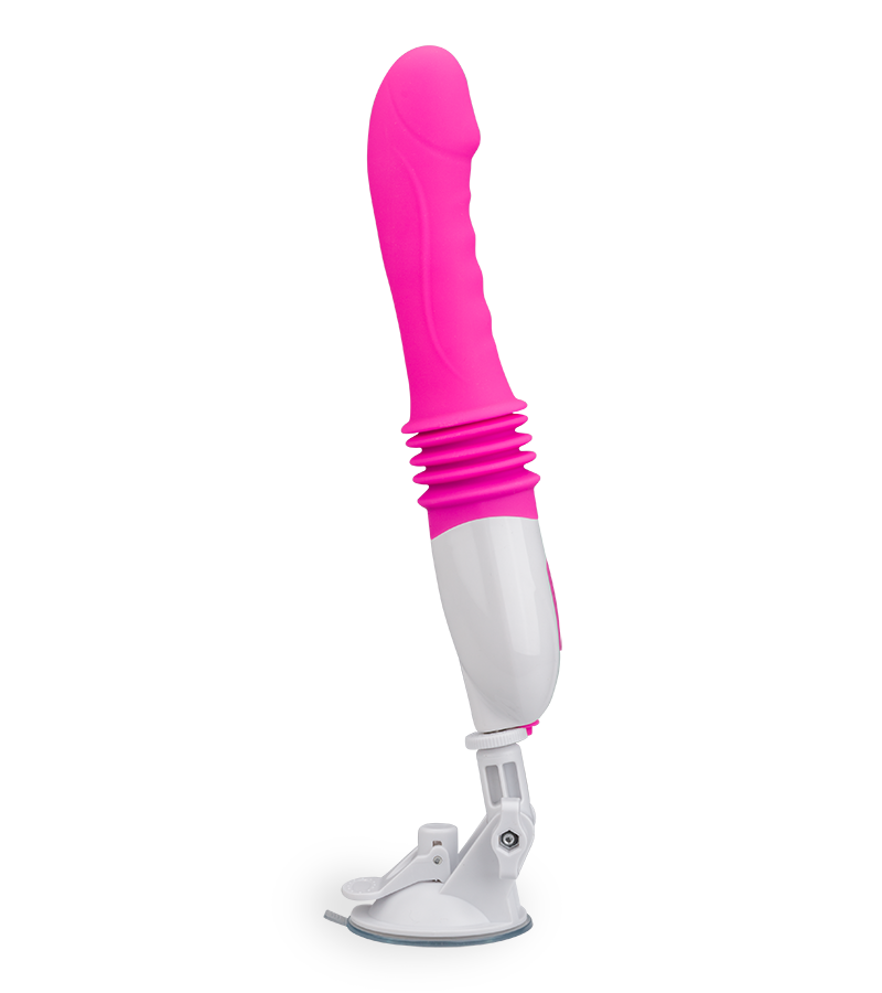 Thrusting suction-cup vibrator