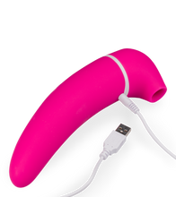Load image into Gallery viewer, USB vibrating and sucking dildo vibrator