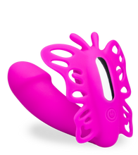 Load image into Gallery viewer, Vibrating and pulsing wearable clit and G-spot vibe 12 speeds