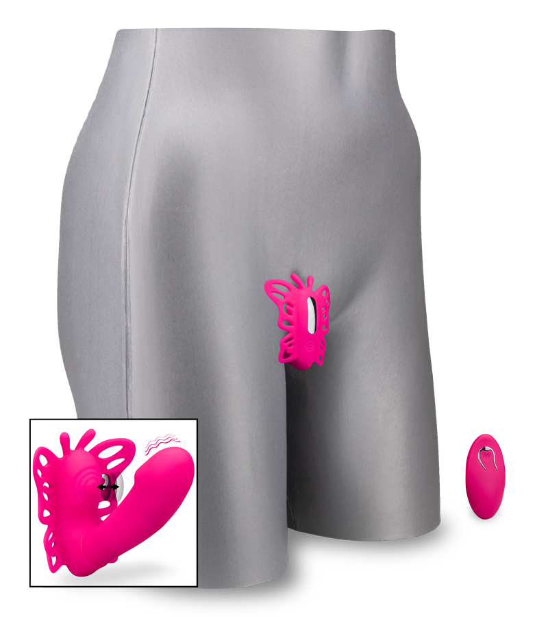 Vibrating and pulsing wearable clit and G-spot vibe 12 speeds