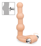 Vibrating dual penetration cock ring with 3 beads