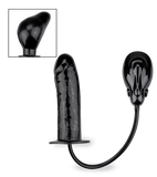 Vibrating inflatable dildo with automatic pump