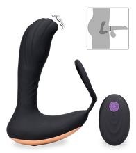 Load image into Gallery viewer, Vibrating prostate stimulator with cock ring 7 modes