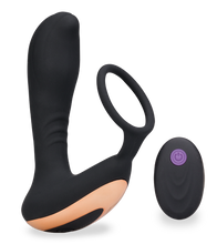 Load image into Gallery viewer, Vibrating prostate stimulator with cock ring 7 modes