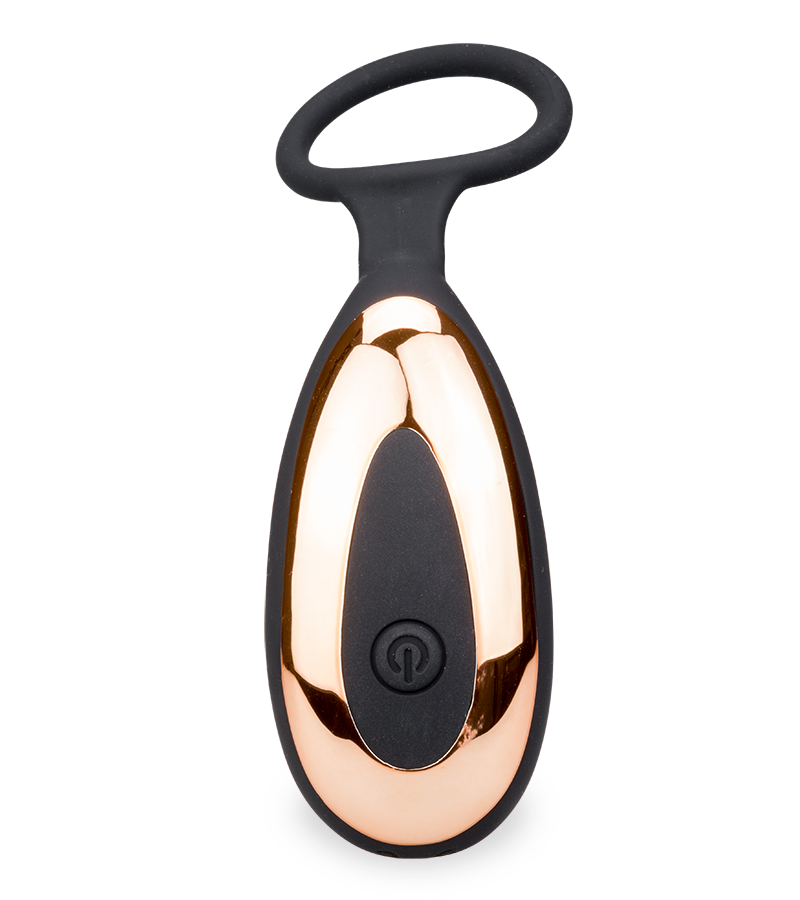 Vibrating prostate stimulator with cock ring 7 modes