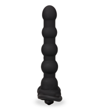 Load image into Gallery viewer, Vibrating silicone double penetration cock ring and beaded dildo