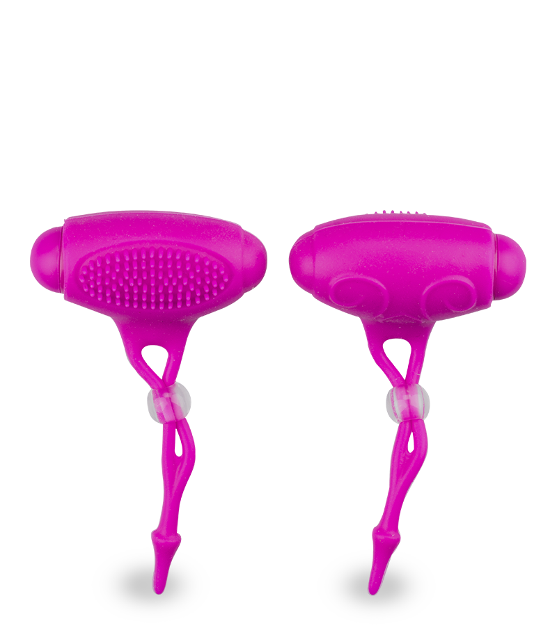 Vibrating silicone nipple clamps