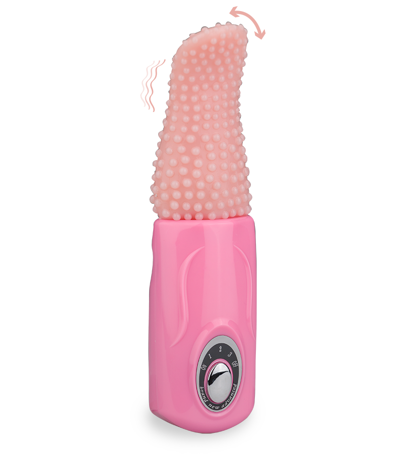 Vibrating tongue-shaped clit and vagina stimulator