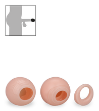 Load image into Gallery viewer, Flexible textured penis head enhancers