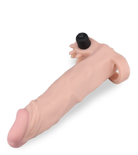 Load image into Gallery viewer, Lifelike vibrating penis extension with ball loop