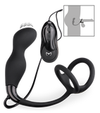 Remember small prostate massager with double cock ring