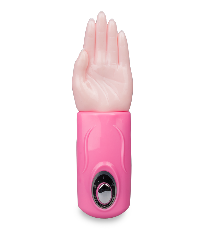 Vibrating hand vagina and clitoris stimulator