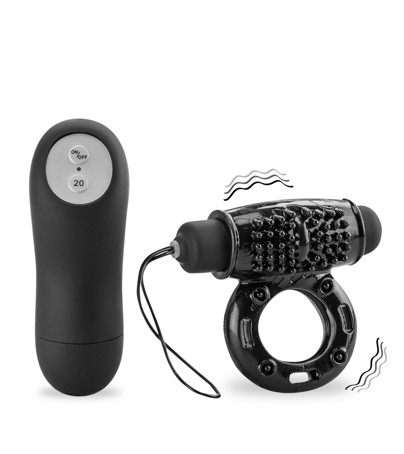 Vibrating remote control cock ring 20 speeds