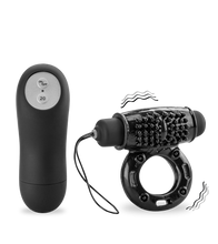 Load image into Gallery viewer, Vibrating remote control cock ring 20 speeds